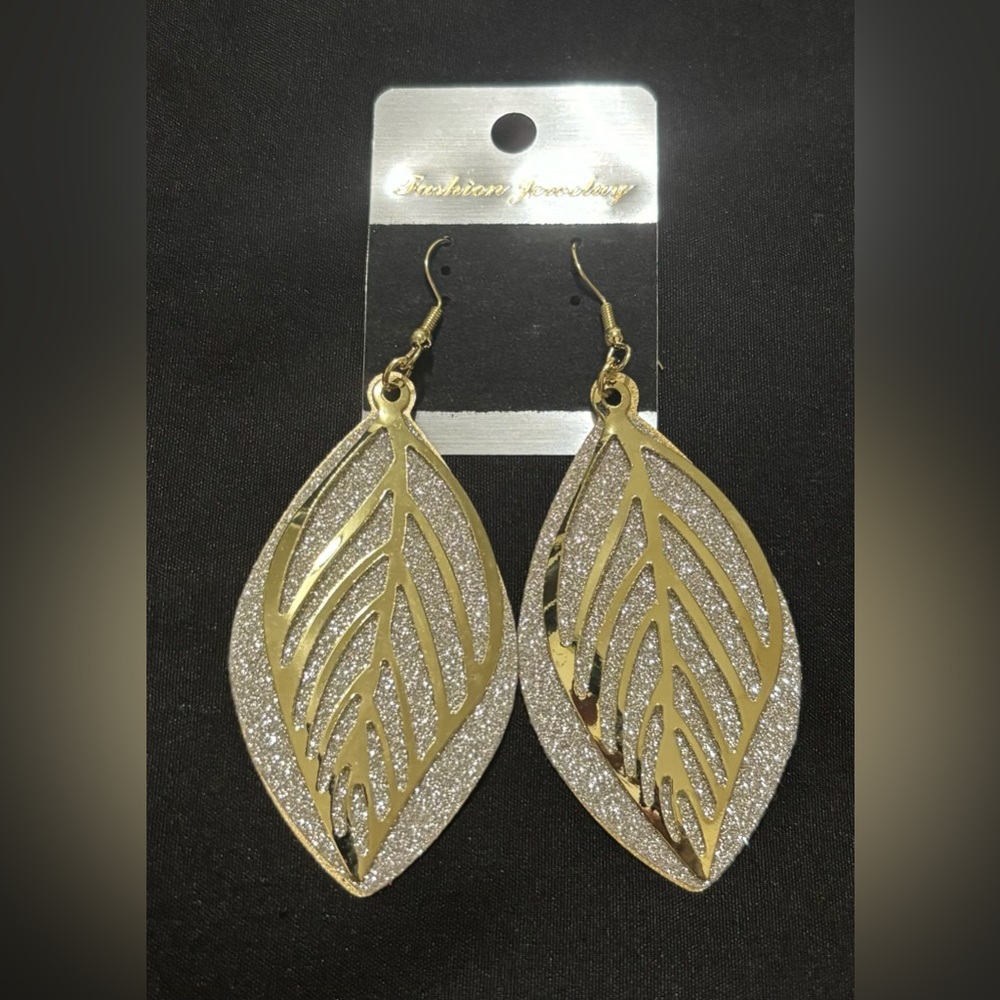 Gold & Silver Glittery Earrings